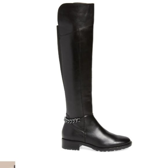 Kurt Geiger Black Over the Knee Boots - Picture 1 of 15